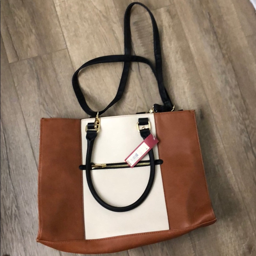 Large Brown Tote Bag - NEVER USED